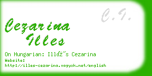 cezarina illes business card